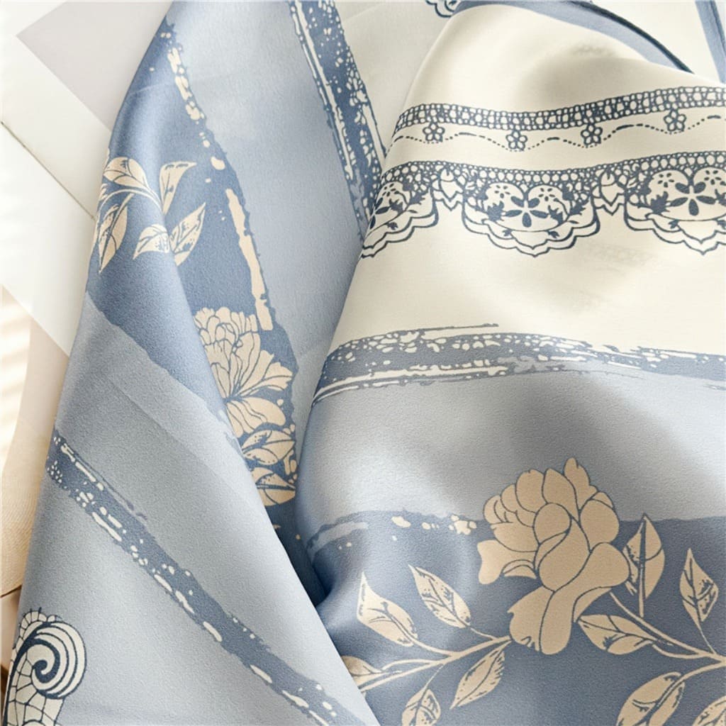 MaraSilk Pure Mulberry Silk Scarf - Oblong Crepe Satin MS613