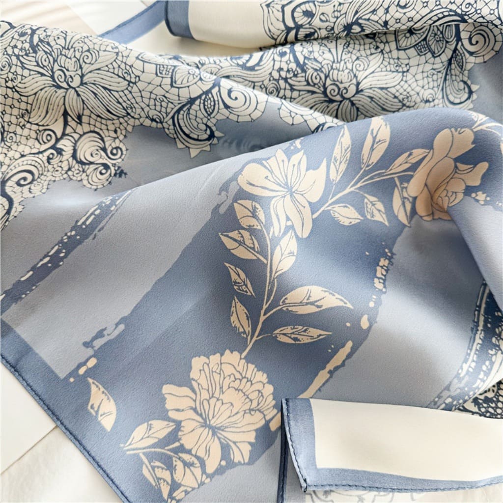 MaraSilk Pure Mulberry Silk Scarf - Oblong Crepe Satin MS613