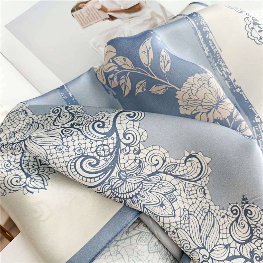 MaraSilk Pure Mulberry Silk Scarf - Oblong Crepe Satin MS613