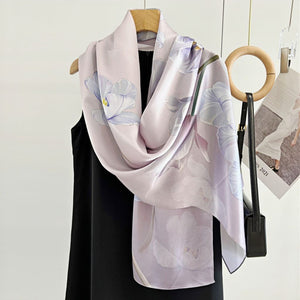 MaraSilk Pure Mulberry Silk Scarf - Oblong Crepe Satin MS614