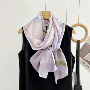 MaraSilk Pure Mulberry Silk Scarf - Oblong Crepe Satin MS614