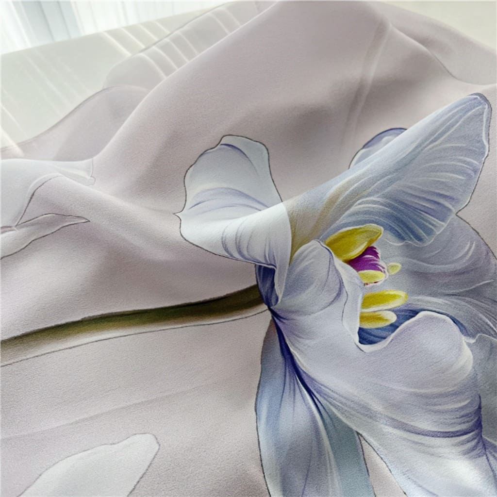 MaraSilk Pure Mulberry Silk Scarf - Oblong Crepe Satin MS614