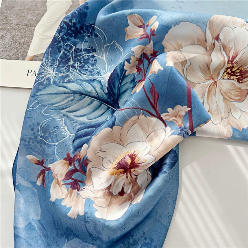 MaraSilk Pure Mulberry Silk Scarf - Oblong Crepe Satin MS614