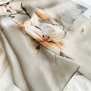 MaraSilk Pure Mulberry Silk Scarf - Oblong Crepe Satin MS616