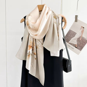 MaraSilk Pure Mulberry Silk Scarf - Oblong Crepe Satin MS616