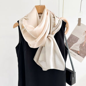 MaraSilk Pure Mulberry Silk Scarf - Oblong Crepe Satin MS616