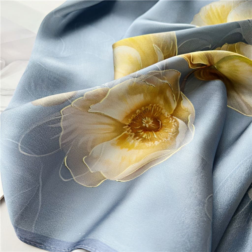 MaraSilk Pure Mulberry Silk Scarf - Oblong Crepe Satin MS617