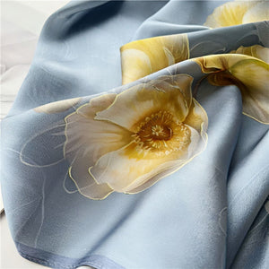 MaraSilk Pure Mulberry Silk Scarf - Oblong Crepe Satin MS617