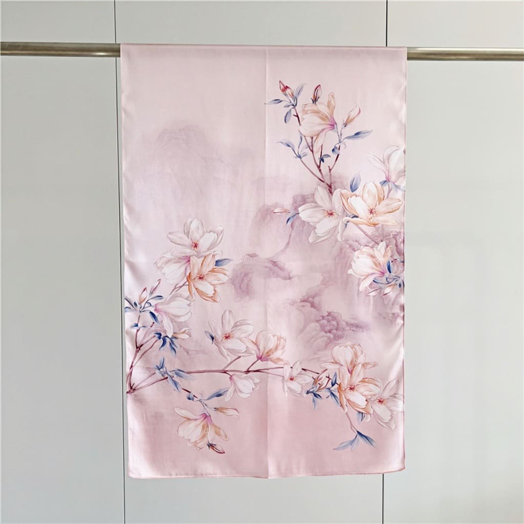 MaraSilk Pure Mulberry Silk Scarf - Oblong Crepe Satin MS617 66" x 21" MA61703