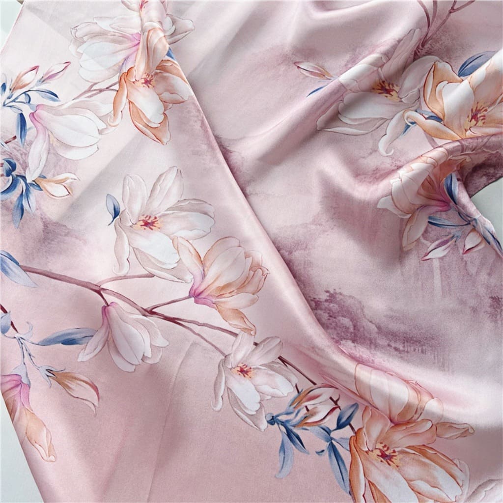 MaraSilk Pure Mulberry Silk Scarf - Oblong Crepe Satin MS617