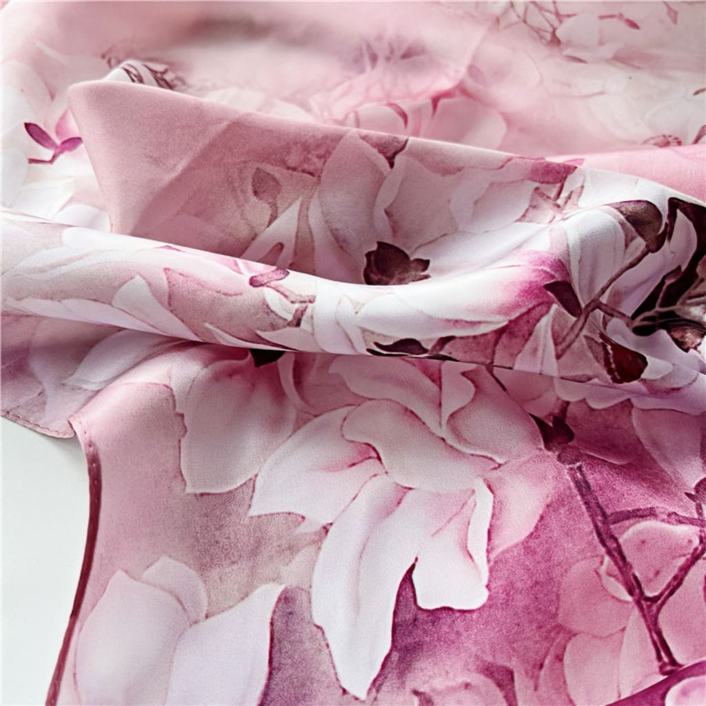 MaraSilk Pure Mulberry Silk Scarf - Oblong Crepe Satin MS617