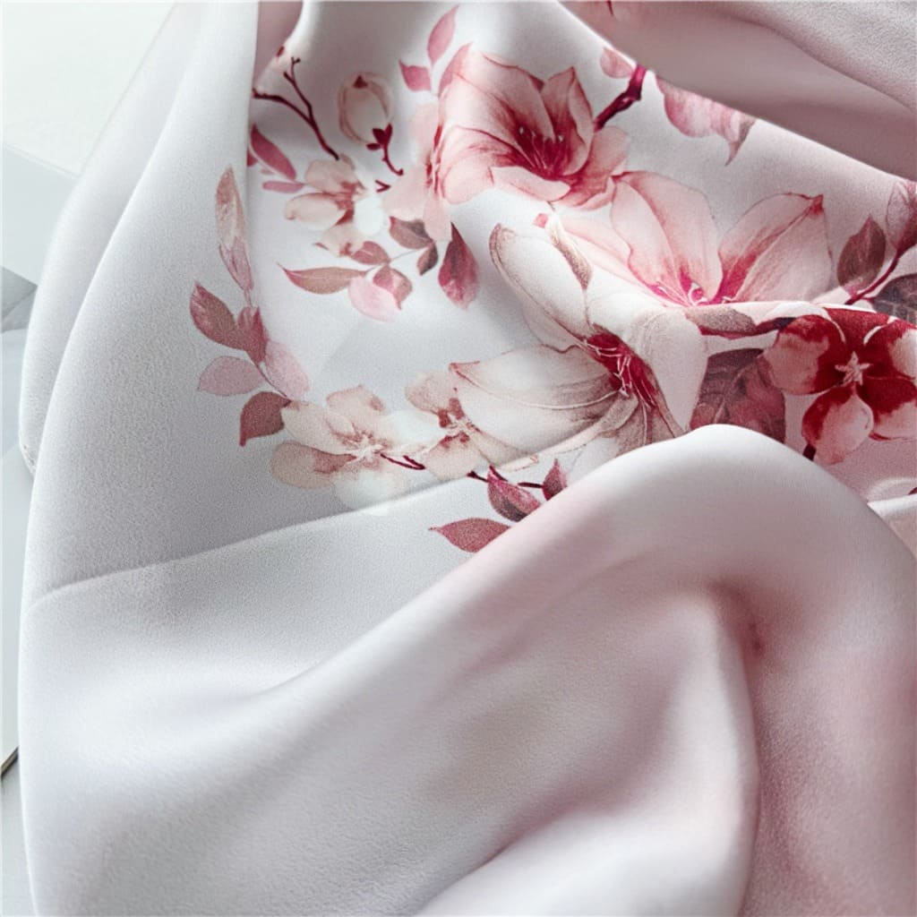 MaraSilk Pure Mulberry Silk Scarf - Oblong Crepe Satin MS617