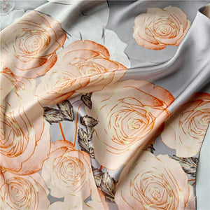 MaraSilk Pure Mulberry Silk Scarf - Oblong Crepe Satin MS617