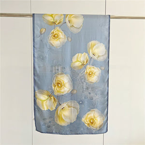 MaraSilk Pure Mulberry Silk Scarf - Oblong Crepe Satin MS617 66" x 21" MA61702