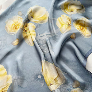 MaraSilk Pure Mulberry Silk Scarf - Oblong Crepe Satin MS617