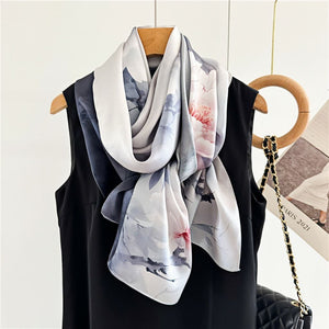 MaraSilk Pure Mulberry Silk Scarf - Oblong Crepe Satin MS618