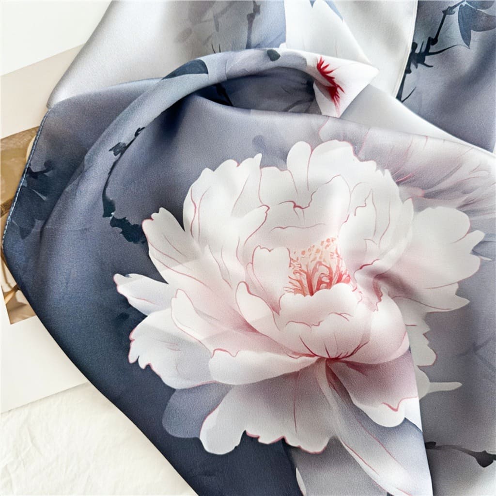 MaraSilk Pure Mulberry Silk Scarf - Oblong Crepe Satin MS618