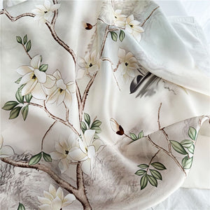MaraSilk Pure Mulberry Silk Scarf - Oblong Crepe Satin MS618