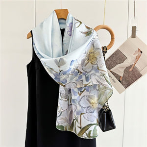 MaraSilk Pure Mulberry Silk Scarf - Oblong Crepe Satin MS618