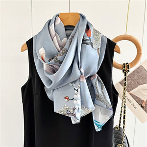 MaraSilk Pure Mulberry Silk Scarf - Oblong Crepe Satin MS618