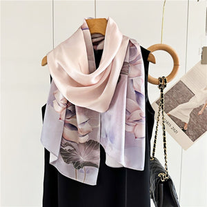 MaraSilk Pure Mulberry Silk Scarf - Oblong Crepe Satin MS618