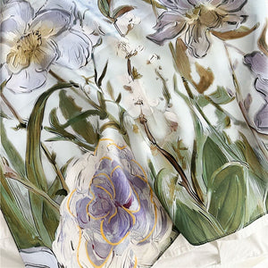 MaraSilk Pure Mulberry Silk Scarf - Oblong Crepe Satin MS618