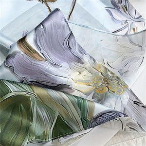 MaraSilk Pure Mulberry Silk Scarf - Oblong Crepe Satin MS618