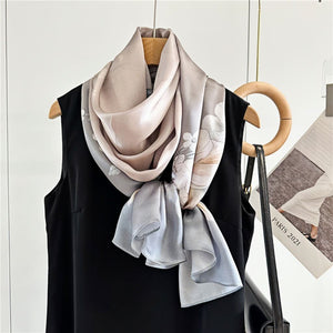 MaraSilk Pure Mulberry Silk Scarf - Oblong Crepe Satin MS619
