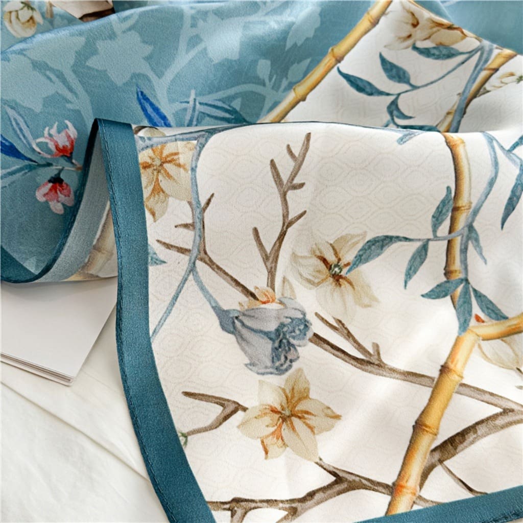 MaraSilk Pure Mulberry Silk Scarf - Oblong Crepe Satin MS620