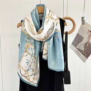 MaraSilk Pure Mulberry Silk Scarf - Oblong Crepe Satin MS620 66" x 21" MS62001