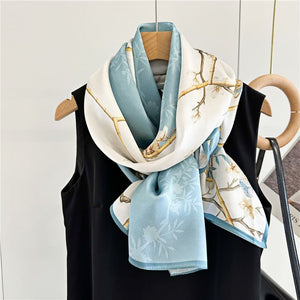 MaraSilk Pure Mulberry Silk Scarf - Oblong Crepe Satin MS620