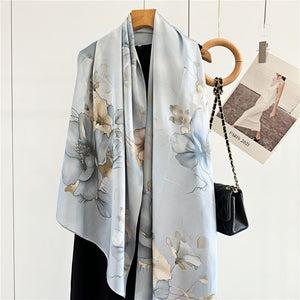 MaraSilk Pure Mulberry Silk Scarf - Oblong Crepe Satin MS621