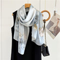 MaraSilk Pure Mulberry Silk Scarf - Oblong Crepe Satin MS621 66" x 21" MS62101