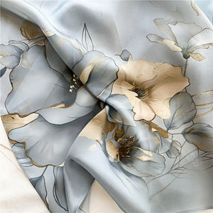 MaraSilk Pure Mulberry Silk Scarf - Oblong Crepe Satin MS621