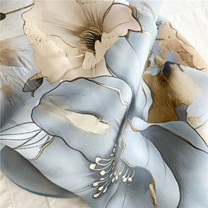 MaraSilk Pure Mulberry Silk Scarf - Oblong Crepe Satin MS621