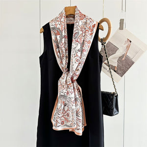 MaraSilk Pure Mulberry Silk Scarf - Oblong Crepe Satin MS622