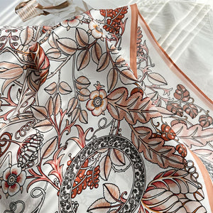 MaraSilk Pure Mulberry Silk Scarf - Oblong Crepe Satin MS622