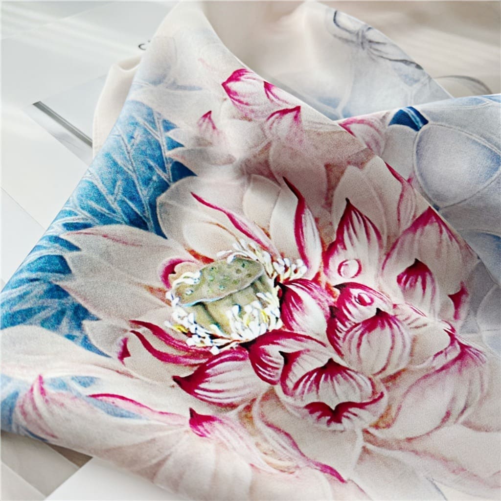 MaraSilk Pure Mulberry Silk Scarf - Oblong Crepe Satin MS623