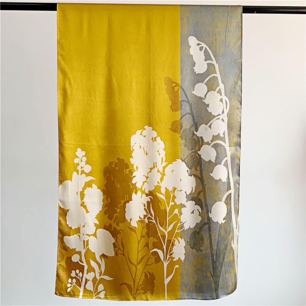 MaraSilk Pure Mulberry Silk Scarf - Oblong Crepe Satin MS624