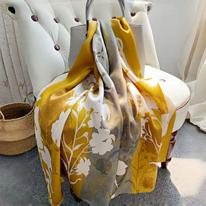 MaraSilk Pure Mulberry Silk Scarf - Oblong Crepe Satin MS624