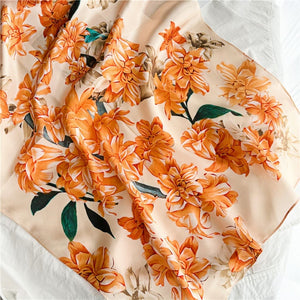 MaraSilk Pure Mulberry Silk Scarf - Oblong Crepe Satin MS625