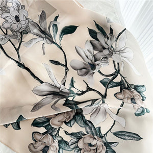 MaraSilk Pure Mulberry Silk Scarf - Oblong Crepe Satin MS626