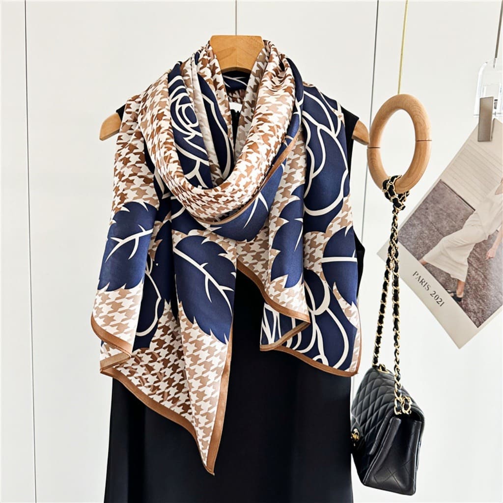 MaraSilk Pure Mulberry Silk Scarf - Oblong Crepe Satin MS628