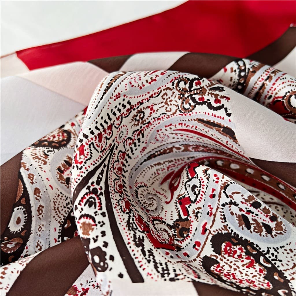 MaraSilk Pure Mulberry Silk Scarf - Oblong Crepe Satin MS629