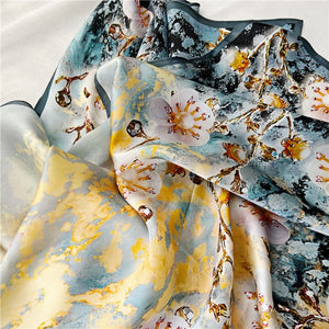 MaraSilk Pure Mulberry Silk Scarf - Oblong Crepe Satin MS630