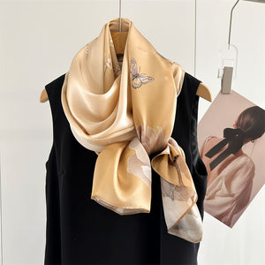 MaraSilk Pure Mulberry Silk Scarf - Oblong Crepe Satin MS830