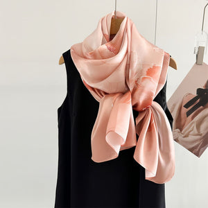 MaraSilk Pure Mulberry Silk Scarf - Oblong Crepe Satin MS830