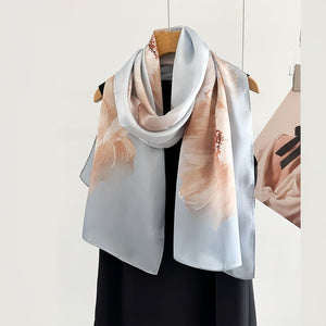 MaraSilk Pure Mulberry Silk Scarf - Oblong Crepe Satin MS830