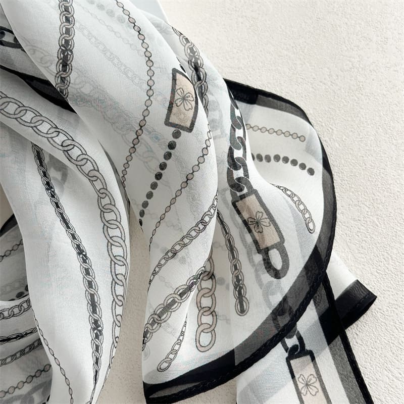 MaraSilk Pure Mulberry Silk Scarf - Oblong Georgette MS928