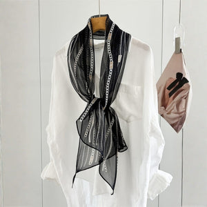MaraSilk Pure Mulberry Silk Scarf - Oblong Georgette MS928